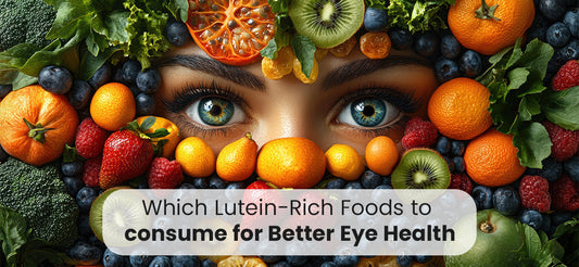 Eye showing how lutein-rich foods for better eye health and eye care