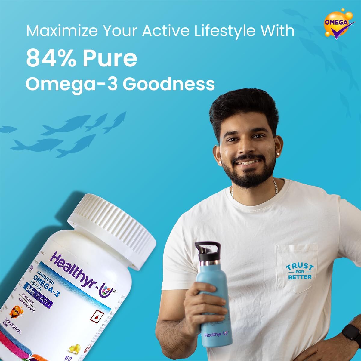 Advanced Omega 3 Fish Oil (84% purity) Capsules